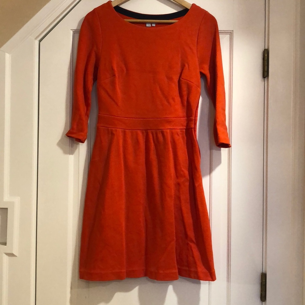 Boden orange cotton dress